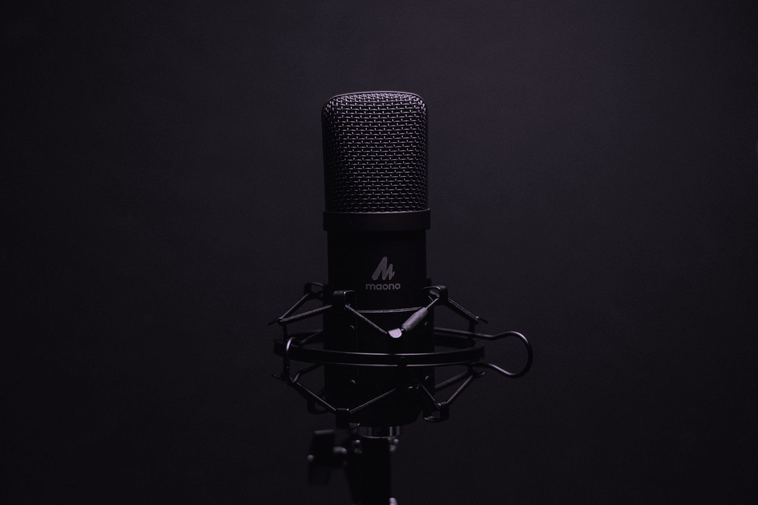 Podcast-Mikrofon im Studio